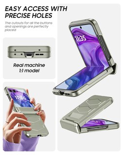 Foto 7 | Foto 7 | Funda Vizvera Para Motorola Razr+ (plus) 2024 Con Carga Inalámbrica - Venta Internacional.