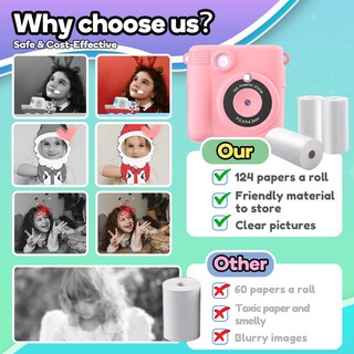 Foto 5 | Foto 5 | Papel De Repuesto Para Cámara Instant Print 12 Rollos Para Niños - Venta Internacional.