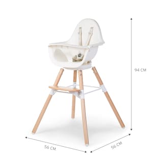 Foto 4 | Foto 4 | Trona Childhome Evolu One Giratoria De 80° 2 En 1 Color Blanco - Venta Internacional.