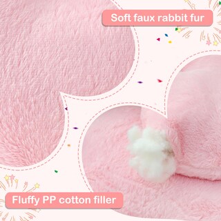 Foto 5 | Foto 5 | Cojín Con Forma De Corazón Mepherl Piel Sintética De Conejo 33 X 25 Cm Color Rosa Para San Valentín - Venta Internacional.