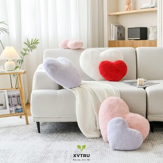 Foto 4 | Foto 4 | Cojín Xvtru Con Forma De Corazón Piel Sintética De Conejo Rosa Suave - Venta Internacional.