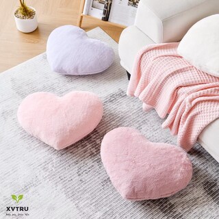 Foto 5 | Foto 5 | Cojín Xvtru Con Forma De Corazón Piel Sintética De Conejo Rosa Suave - Venta Internacional.