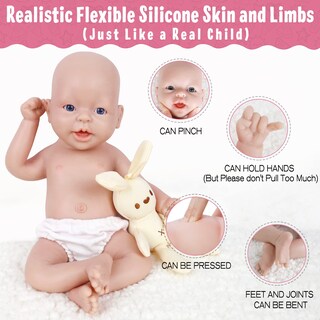 Foto 3 | Foto 3 | Muñeca De Silicona Vollence 35 Cm Cuerpo Completo Realista Niño - Venta Internacional.