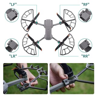 Foto 2 | Foto 2 | Protector De Hélice Craznick Para Dron Dji Air 2/air 2s Color Gris - Venta Internacional.