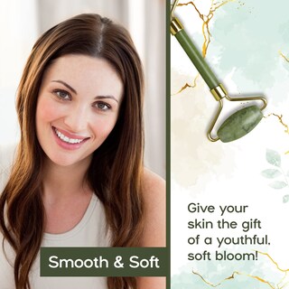 Foto 6 | Foto 6 | Set De Rodillo Facial Jade Y Gua Sha Beautyfrizz Jade Duo - Venta Internacional.