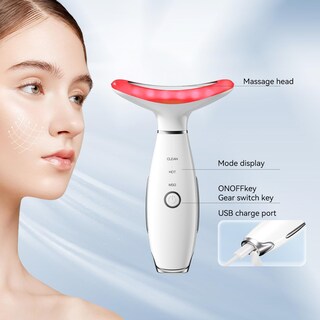 Foto 4 | Foto 4 | Masajeador Facial Yunruo Neck Face 3 En 1 Portátil Blanco - Venta Internacional.
