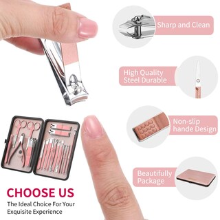 Foto 3 | Foto 3 | Set De Manicura Zizzon 18 En 1 Professional Con Funda De Piel - Venta Internacional.
