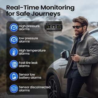 Foto 2 | Foto 2 | Sistema De Monitoreo De Presión De Neumáticos Tpms Inalámbrico Tymate Tm8 - Venta Internacional.