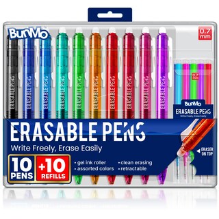 Foto 1 | Foto 1 | Bolígrafos De Gel Borrables Bunmo Material Escolar Multicolor Paquete De 10 - Venta Internacional.