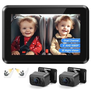 Foto 1 | Foto 1 | Espejo De Coche Para Bebé Itomoro Hd De Doble Canal Con 2 Infrarrojos De Visión Nocturna - Venta Internacional.