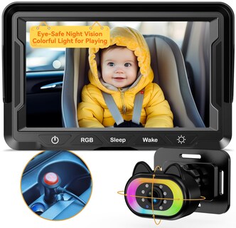 Foto 1 | Foto 1 | Cámara De Coche De Bebé Wkzay Hd 1080p 150° Con Visión Nocturna De Gran Angular - Venta Internacional.
