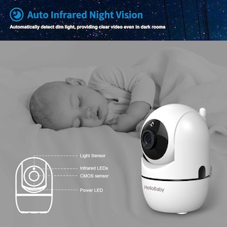 Foto 4 | Foto 4 | Monitor De Vídeo Para Bebés Hellobaby Hb65 Con 2 Cámaras Visión Nocturna - Venta Internacional.