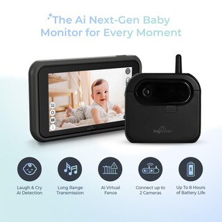 Foto 2 | Foto 2 | Monitor Inalámbrico Para Coche De Bebé Tiny Traveler Ai Smart Con Banco De Energía - Venta Internacional.