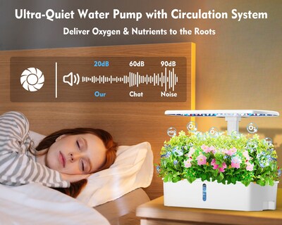 Foto 2 | Foto 2 | Kit De Sistema De Cultivo Hidropónico Para Jardín De Hierbas Hidropónicas 12 Vainas - Venta Internacional.