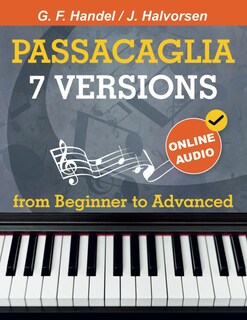 Foto 1 | Foto 1 | Libro Blanco Abierto De Partituras Para Piano 7 Versiones Passacaglia - Venta Internacional.
