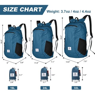 Foto 3 | Foto 3 | Mochila De Senderismo 4monster 16 L Resistente Al Agua Ligera Azul - Venta Internacional.