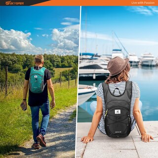 Foto 6 | Foto 6 | Mochila De Senderismo Skysper De 15 Litros Plegable Y Ligera Color Cian - Venta Internacional.