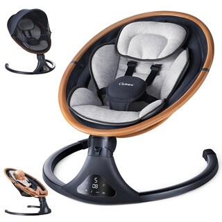 Foto 1 | Foto 1 | Columpio Eléctrico Baby Swing Larex Para Bebés Con Mando A Distancia Color Gris - Venta Internacional.