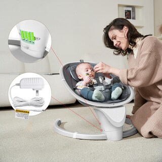 Foto 6 | Foto 6 | Baby Swing Derson Electric Para Recién Nacido Con 5 Velocidades De Giro - Venta Internacional.