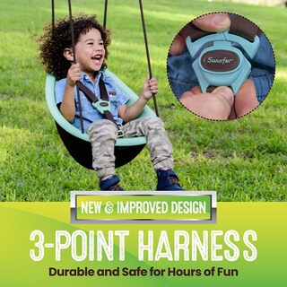 Foto 4 | Foto 4 | Swing Swurfer Kiwi Outdoor Blue Para Niños Pequeños Con Arnés De Seguridad - Venta Internacional.