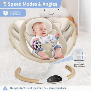 Foto 3 | Foto 3 | Baby Swing Larex Portátil Eléctrico Para Bebés Con Control Remoto - Venta Internacional.