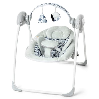 Foto 1 | Foto 1 | Baby Swing Askcat Portátil Con Velocidad Música Y Temporizador De 0 A 6 M De 3 A 9 Kg - Venta Internacional.