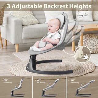 Foto 5 | Foto 5 | Baby Swing Napei Electric Con Bluetooth Y Mando A Distancia - Venta Internacional.