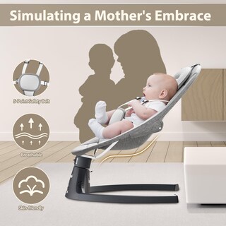 Foto 6 | Foto 6 | Baby Swing Napei Electric Con Bluetooth Y Mando A Distancia - Venta Internacional.