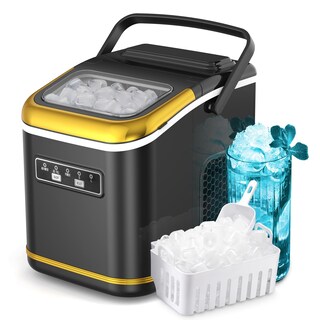 Foto 1 | Foto 1 | Máquina De Hielo Zafro Autolimpiante Para Encimera 12 Kg/24 H Negro Y Dorado - Venta Internacional.