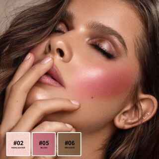 Foto 2 | Foto 2 | Kit De Maquillaje Lezero Cream Contour Stick Con Iluminador Rubor Y Bronceador - Venta Internacional.