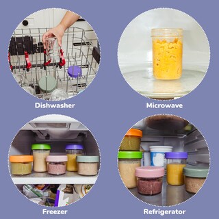 Foto 4 | Foto 4 | Frascos De Vidrio Para Almacenar Comida Para Bebés Weesprout 120 Ml (juego De 12 Paquetes) - Venta Internacional.