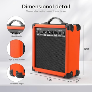 Foto 2 | Foto 2 | Amplificador Portátil Para Guitarra Eléctrica Cxlwz De 20 W Con Entrada Para Auriculares - Venta Internacional.