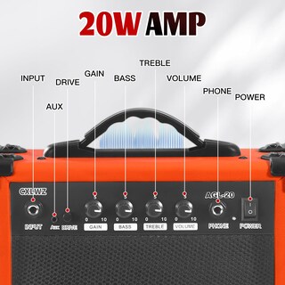 Foto 4 | Foto 4 | Amplificador Portátil Para Guitarra Eléctrica Cxlwz De 20 W Con Entrada Para Auriculares - Venta Internacional.