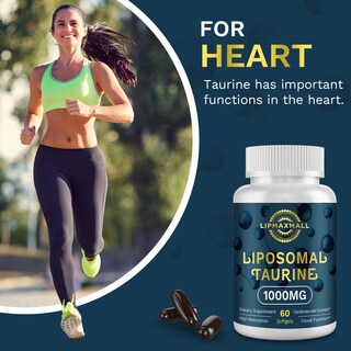 Foto 3 | Foto 3 | Suplemento De Taurina Liposomal De 1000 Mg Para El Corazón Los Nervios Y El Cerebro - Venta Internacional.