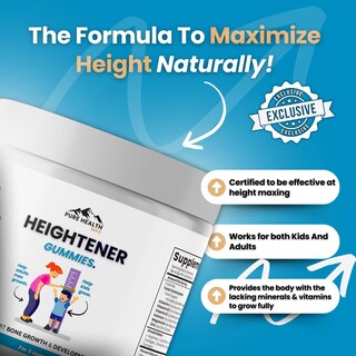 Foto 4 | Foto 4 | Gominolas Heightener Pure Health Max Natural Height Growth - Venta Internacional.