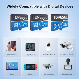 Foto 7 | Foto 7 | Tarjeta Micro Sd Topesel 32 Gb Clase 10 Uhs-i Paquete De 5 - Venta Internacional.