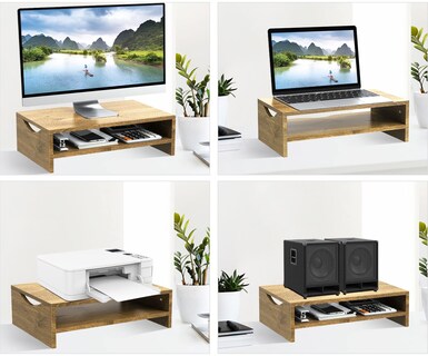 Foto 4 | Foto 4 | Soporte De Monitor Similar De 2 Niveles Para Pc Imac Con Almacenamiento - Venta Internacional.