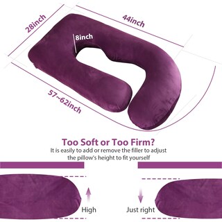 Foto 5 | Foto 5 | Almohada De Embarazo Battop De Cuerpo Completo Con Funda Extraíble - Venta Internacional.