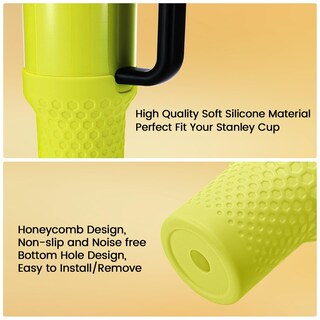 Foto 3 | Foto 3 | Funda De Silicona Para Botas Stanley Cup 1.2 L Color Amarillo Neón - Venta Internacional.
