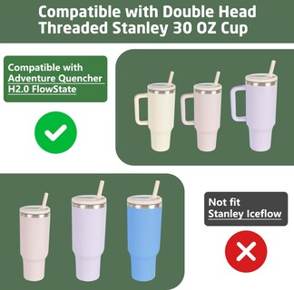 Foto 2 | Foto 2 | Paquete De 2 Unidades Con Tapa Abatible 900 Ml Para Vaso Stanley Quencher - Venta Internacional.