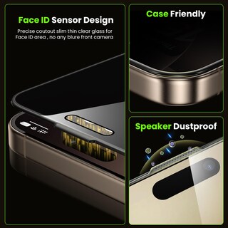 Foto 6 | Foto 6 | Protector De Pantalla De Privacidad Wsken Para Iphone 16 Pro De 6.3 Pulgadas Paquete De 2 - Venta Internacional.