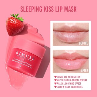 Foto 2 | Foto 2 | Set De Mascarillas Para Dormir Para Labios Kimuse Tratamiento Nocturno Con Manteca De Karité - Venta Internacional.
