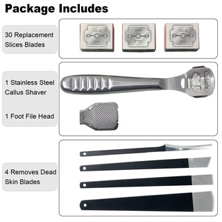 Foto 2 | Foto 2 | Set De Afeitadora Callus Poqod 36 Unidades Para Pies Secos Y Mojados - Venta Internacional.