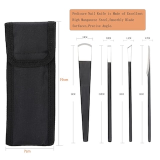 Foto 2 | Foto 2 | Juego De Cuchillos De Pedicura Watris Veiyi Quitaesmaltes Encarnados 4 Unidades - Venta Internacional.