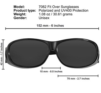 Foto 2 | Foto 2 | Gafas De Sol Fit Over Success Polarizadas 100% Uv Para Hombre Y Mujer - Venta Internacional.