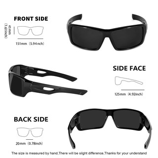 Foto 5 | Foto 5 | Gafas De Sol Deportivas Maxjuli Polarizadas Wrap Around Uv400 - Venta Internacional.