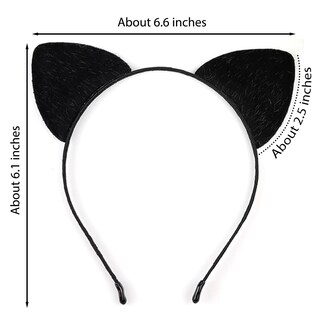 Foto 2 | Foto 2 | Diadema Negra Con Orejas De Gato Mysense De Costume Accessories Y Lápiz Labial - Venta Internacional.