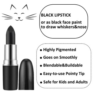 Foto 4 | Foto 4 | Diadema Negra Con Orejas De Gato Mysense De Costume Accessories Y Lápiz Labial - Venta Internacional.