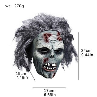Foto 2 | Foto 2 | Máscara De Látex Para Zombis De Halloween Lofytain Realista Y Horrorosa - Venta Internacional.
