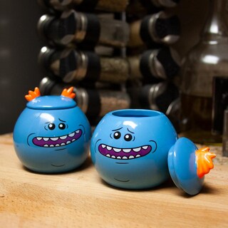 Foto 6 | Foto 6 | Taza Pequeña Rick And Morty Mr. Meeseeks 150 Ml Cerámica Azul - Venta Internacional.